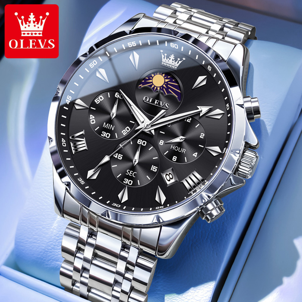 OLEVS 3653 Brand Moon Phase Ca - Luxury Watch Investment 评论和价格