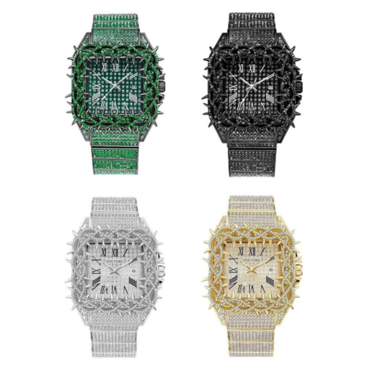 Iced Out Square Men Quartz Wat - Luxury Watch Iceberg 评论和价格