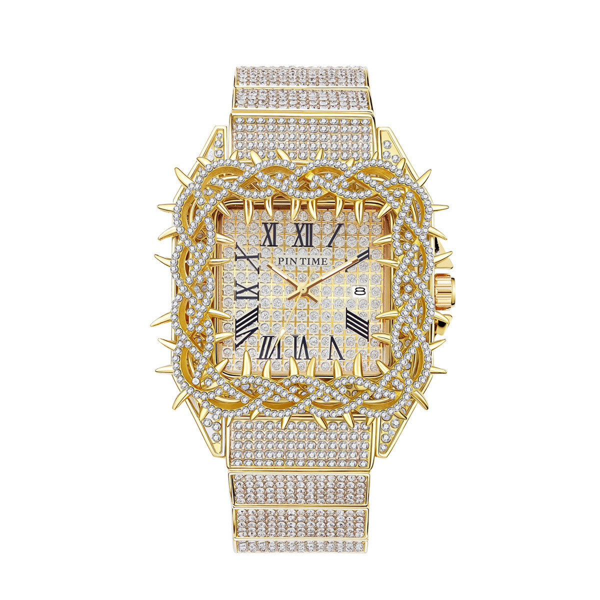 Iced Out Square Men Quartz Wat - Luxury Watch Iceberg 评论和价格