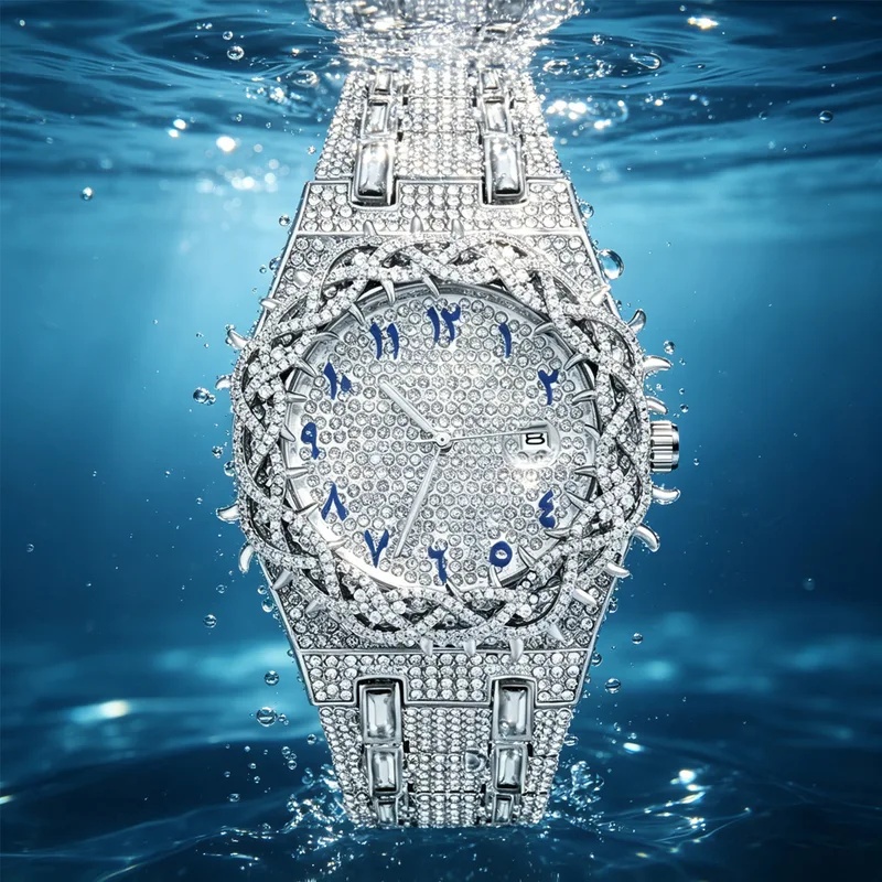 Iced Out Bling Men Quartz Watc - Luxury Watch Iceberg 评论和价格