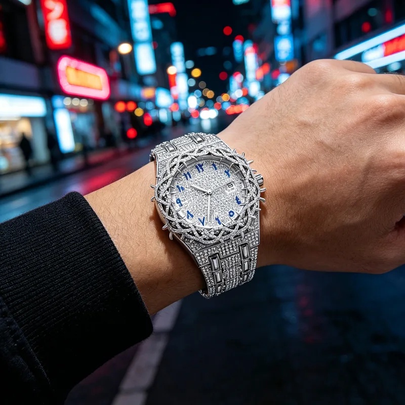 Iced Out Bling Men Quartz Watc - Luxury Watch Iceberg 评论和价格