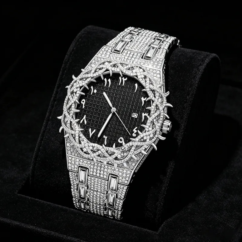 Iced Out Bling Men Quartz Watc - Luxury Watch Iceberg 评论和价格