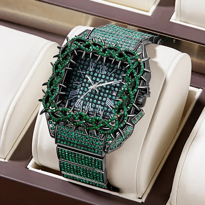 Iced Out Bling Men Quartz Watc - Luxury Watch Iceberg 评论和价格