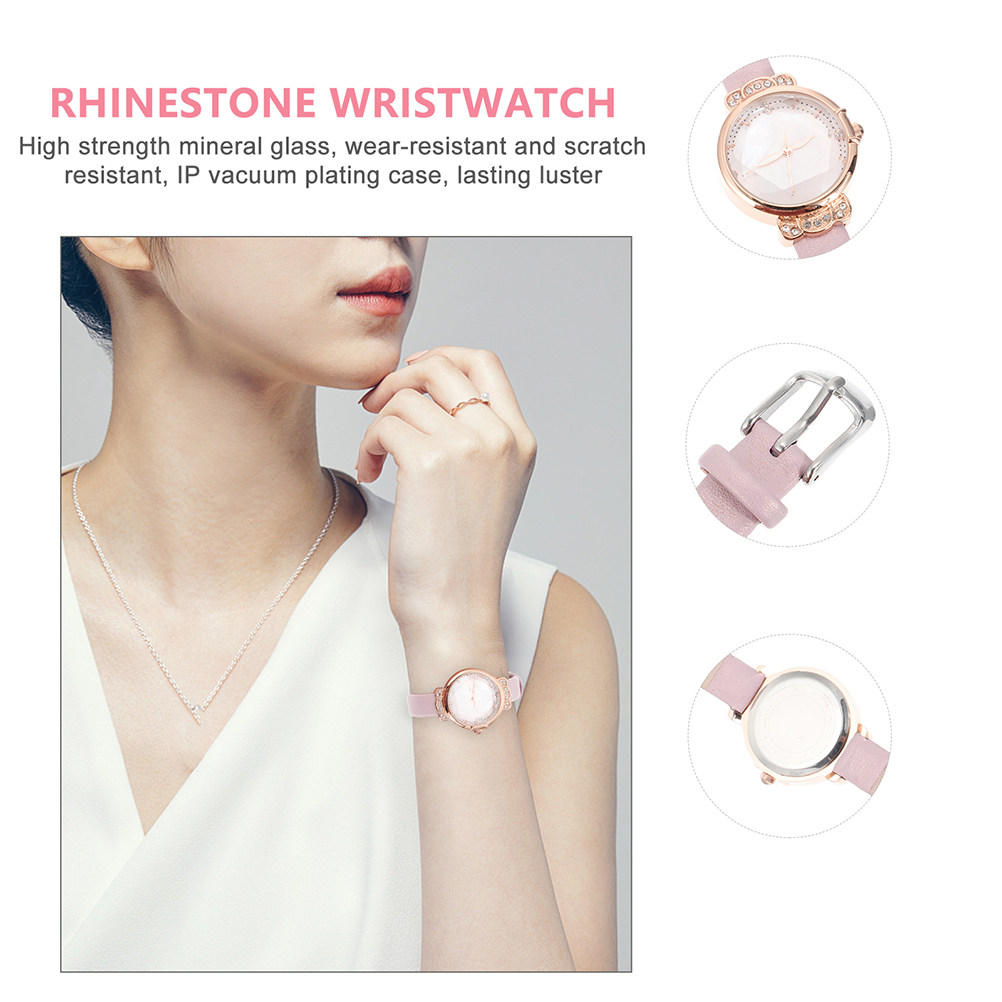 1Pcs Ladies Watch Rhinestone W - Luxury Watch Gift For Her 评论和价格
